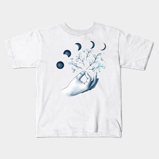 Chin Mudra & Moon Cycle Kids T-Shirt